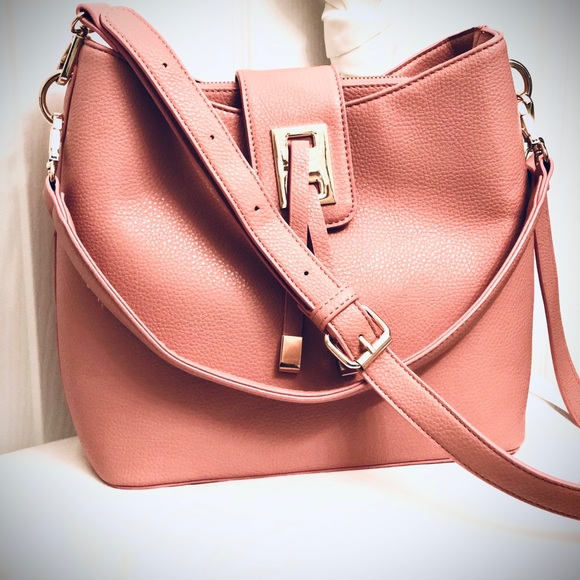 Salmon Pink shoulder/crossbody purse - Picture 1 of 8